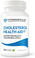 Vitaminerals® 125 Cholesterol Health Aid Plus | Niacin | CoQ10 | Garlic | Phytolestrol Complex | 120 Vegetable Capsules
