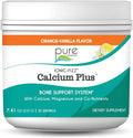 Ionic Fizz Calcium Plus by Pure Essence - Perfect Calcium/Magnesium Ratio with Vitamin A B C D and Potassium Strong Bones - Orange Vanilla - 7.41 oz