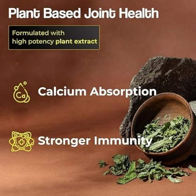 Calcium Magnesium Zinc with Vitamin D3 &amp B12 1000mg I 60 Veg Tablets|Support Strong Joints Health |for Both Men &amp Women 1 Count 60 Capsules