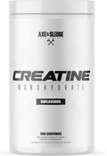 Axe &amp Sledge Basics Creatine | Unflavored Enhances Strength &amp Performance Increases Lean Body Mass 50 Servings | Pure Creatine Monohydrate No Fillers or Artificial Substances | 100 Serving
