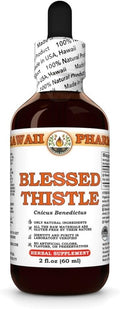 Blessed Thistle (Cnicus Benedictus) Dry Leaf Stem and Flower Tincture Made in Hawaii Raw Materials All Natural Vegan Pure Liquid Extract - 2 fl.oz