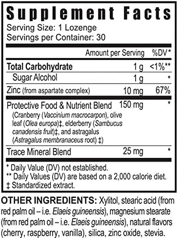 Zinc FX &amp Trace Minerals- 30 Lozenges - 3 Pack