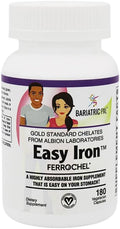 Easy Iron 25mg Capsules by BariatricPal - Highly Absorbable &amp Easy On Your Stomach! (180ct Bottle)