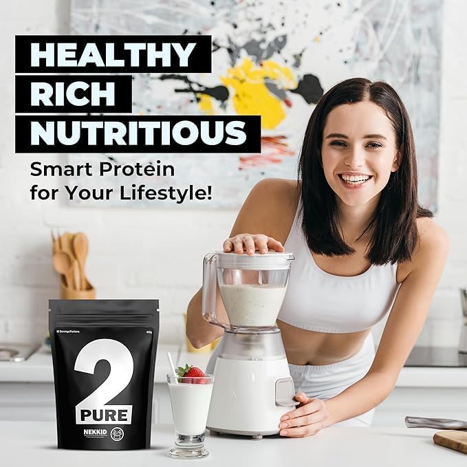 2-Pure Protein Powder - Only 2 Ingredients | Keto Unsweetened Low Carb Gluten Free Non-GMO | 26G Milk Protein Isolate Powder - 30 Servings (2 Pound Real Vanilla)