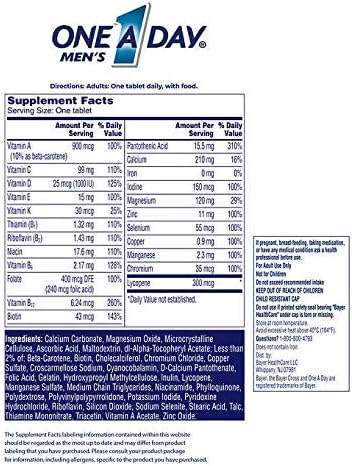 Adventure Home Men's Health Formula Multivitamin Tablet (300 Count)+Better Guide Vitamins Supplements (Book Printed) Free Include