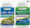 Best Naturals Folic Acid 800 mcg &amp Vitamin B12 6000 mcg