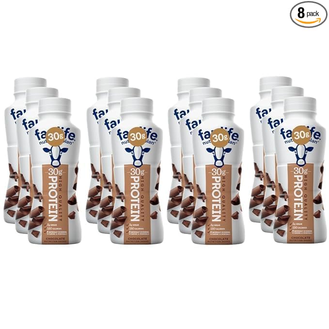 Fa!rI!fe Nutrition Protein Shakes - 30g Protein Low Sugar 11.5 Fl.oz. (8 Pack)