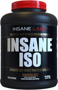 Insane Labz Insane ISO Whey Protein Powder Featuring 25g of Hydrolyzed Whey Isolate 60 Servings