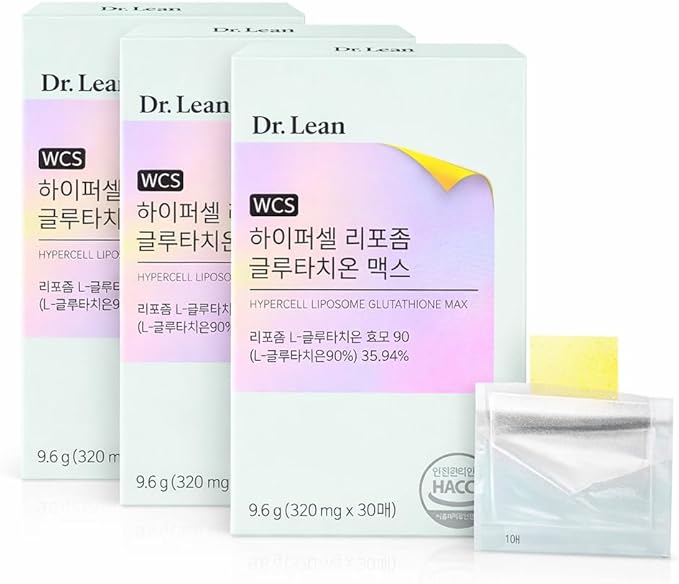 Dr. Lean Liposomal Glutathione – Hypercelle Max Strips with Milk Thistle Collagen &amp Hyaluronic Acid | Fast-Melt ODF Antioxidant Skin &amp Liver Support K-Beauty Made in Korea (30 Strips × 3