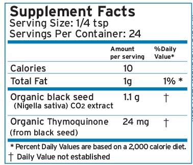 Zatik Naturals - Organic Black Seed Full Spectrum Supercritical Liquid Extract Maximum Antioxidant Strength USDA Certified 1 Fl Oz