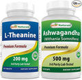 Best Naturals L-Theanine 200mg &amp Ashwagandha Extract 500 Mg