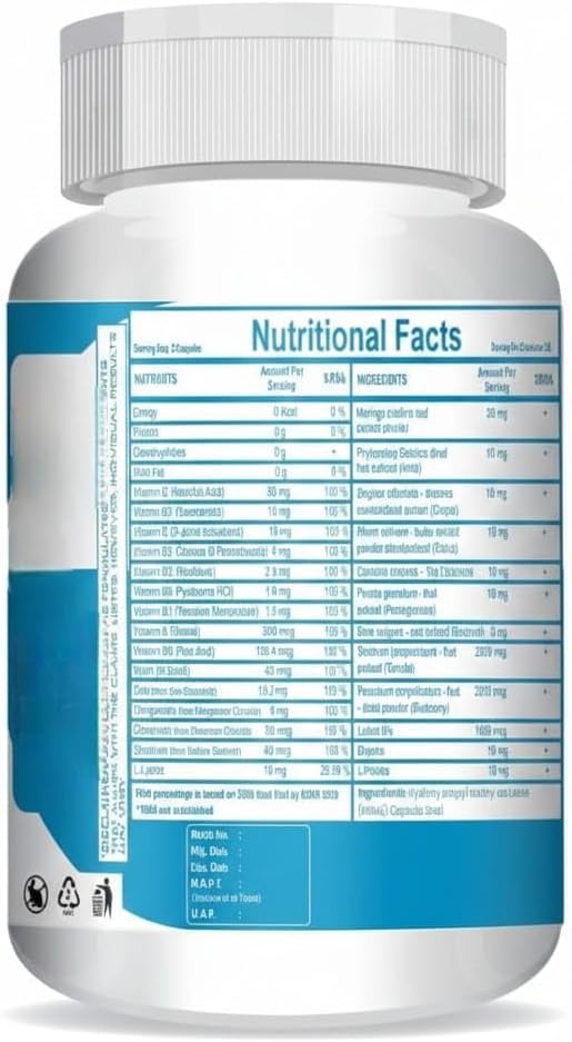 100% Veg Collagen Builder | Plant Based Collagen Support Supplement for Skin &amp Hair (Pack of 1) 60 Capsules