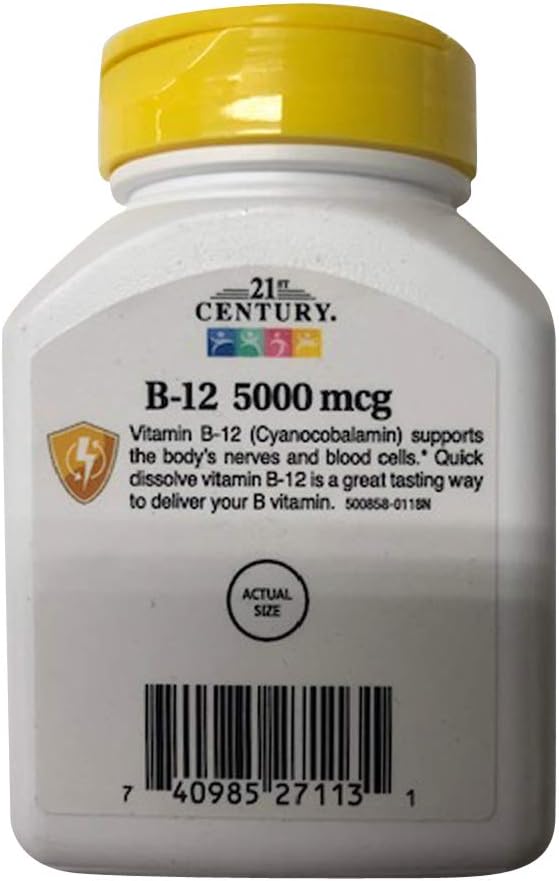 21st Century B12 5000mcg 110ct - 3 Bottles (3)
