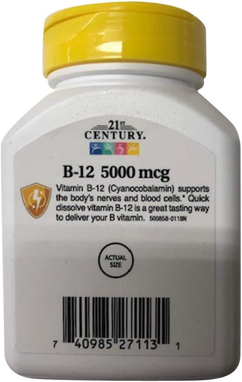 21st Century B12 5000mcg 110ct - 3 Bottles (3)