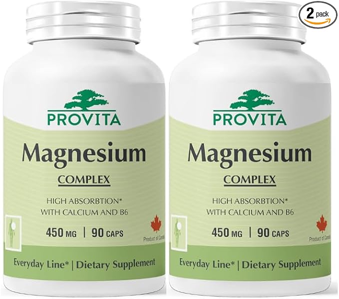 Magnesium Complex Supplement | 4-in-1 Multi with Citrate Bisglycinate Malate &amp Oxide | Complete Magnesium Supplement for Women &amp Men | Supports Muscle Bone Heart &amp Energy | 90 Capsules