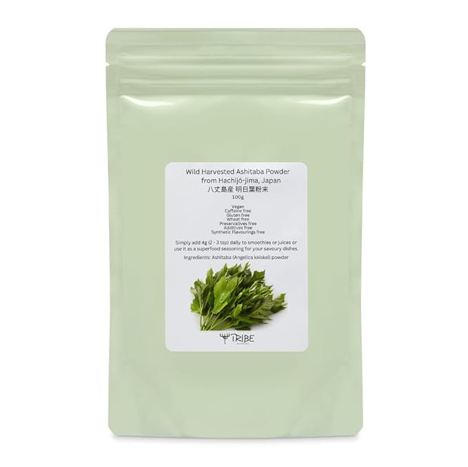 Tribe Skincare Wild Harvested Ashitaba Powder from Hachijō-jima Japan 100g