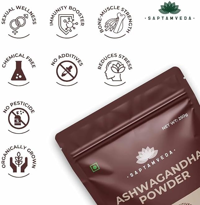Organic Ashwagandha Powder | Withania Somnifera Root Powder | Premium Quality | 250g