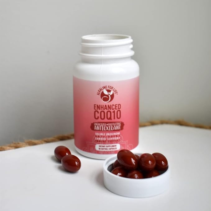 Enhanced COQ10 100 Mg of Pure Coenzyme Q10 Soluble Ubiquinone Antioxidant for Heart Health &amp Energy Production Mitochondrial Supplements 60 Day Supply