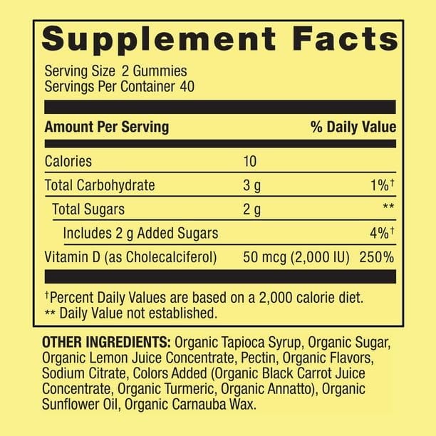 IKJ Vitamin D3 Gummy 2000 IU 80 Ct