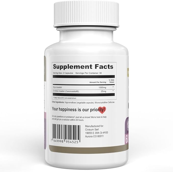 Swiss Activa+ Labs Myo Inositol &amp D-Chiro Inositol Supplement – 40:1 Ratio – Women’s Hormone Support – Supports Overall Menstrual Health &amp Metabolic Wellness – 90 Day Supply