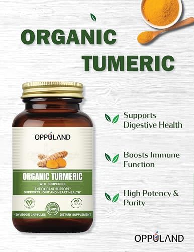 Organic Turmeric Capsules - 120 ct