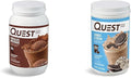 Quest Nutrition Chocolate Milkshake Protein Powder 22g Protein 1g Sugar Low Carb Gluten Free 3 Pound 43 Servings &amp Cookies &amp Cream Protein Powder 20g Protein 1g Sugar Low Carb Gluten
