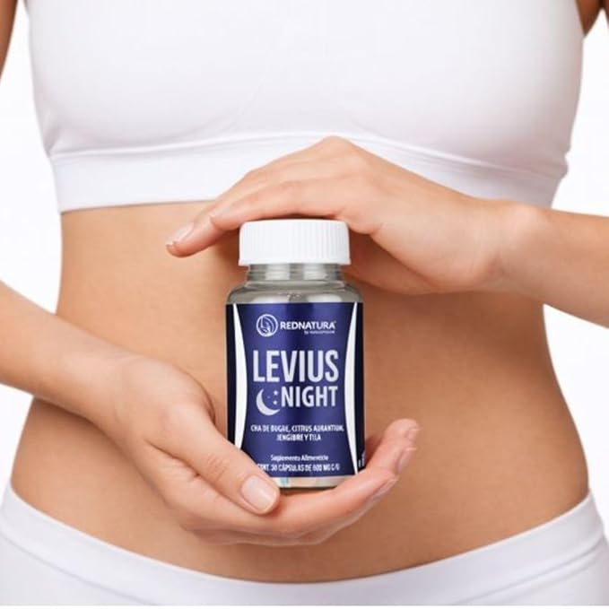 Levius Night by RedNatura – Natural Herbal Supplement for Relaxation Sleep &amp Nighttime Metabolism Support – Promotes Digestive Balance – 30 Capsules