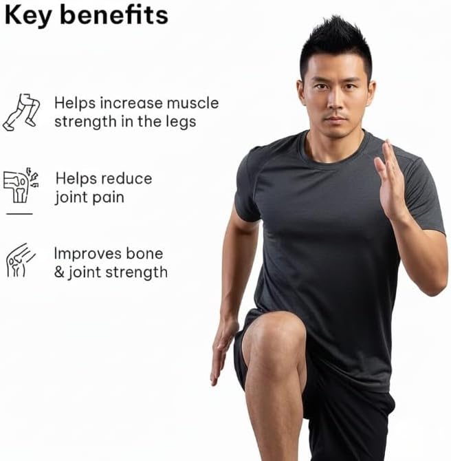 Joint Support Supplement with Glucosamine 1400mg Chondroitin Calcium and Vitamin D3 for Joint Strength Mobility and Flexibility 60 Joint Support Tablets