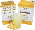NUR Clear Whey Protein + Electrolytes Drink Mix Fermented BLG Single-Serve Sticks Lemon Kick 12-Pack – Lactose-Free Keto-Friendly Zero Sugar No Artificial Sweeteners Daily Hydration