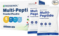 Multi-Peptide Powder 5 Small-Molecule Protein Peptides: Soy Ovalbumin Whey Sea Cucumber and Shiitake Peptides100% Absorption 62% Protein Omega 3 &amp6 Vitamins &amp Minerals