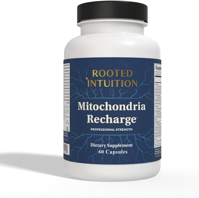 Mitochondria Recharge - Cellular Energy &amp Antioxidant Complex | Alpha Lipoic Acid NAC Acetyl-L-Carnitine | 60 Capsules