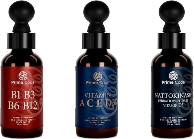 Liquid Vitamin B1 Drops with Vitamin B3 B6 &amp B12 Liquid Vitamin A Supplement for Women &amp Men with Vitamin C E and D3 nattokinase supplement | serratiopeptidase and nattokinase supplements