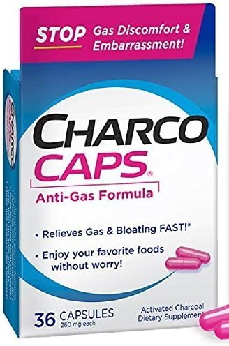 Activated Charcoal 260 mg Capsules 36 CP - Buy Packs and SAVE (Pack of 2)