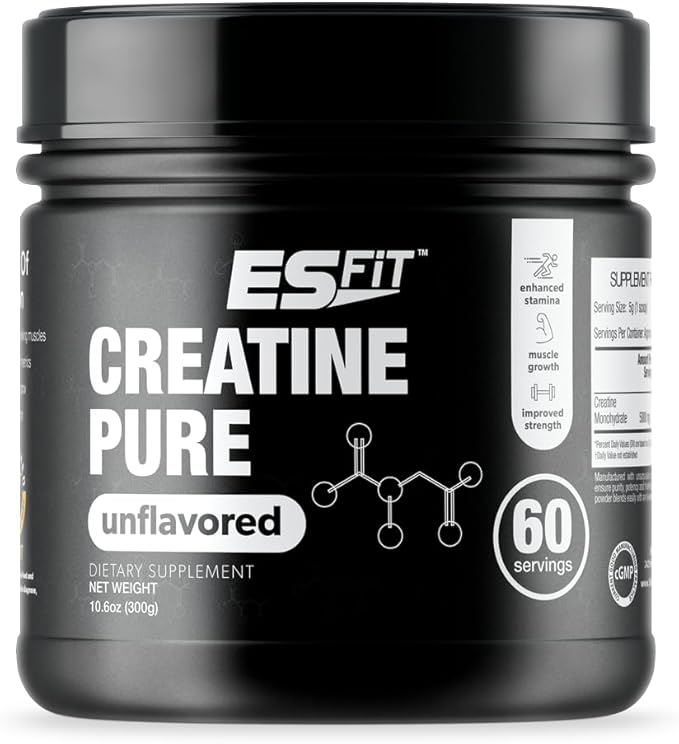 Creatine | 5000Mg - 60 Servings | Pure Micronized Creatine Monohydrate | Build Muscle Improve Recovery Increase Cell Volume