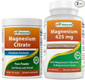 Magnesium Citrate Powder 1 Pound &amp Magnesium Glycinate 425 mg