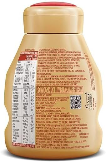 Generic ATS Revital H Men Multivitamin (60 Capsules) with Calcium Zinc &amp Ginseng
