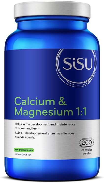 SISU Calcium &amp Magnesium 1:1 Capsules 200 CT