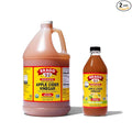 Bragg Organic Apple Cider Vinegar With the Mother 128 ounce and Bragg Organic Citrus Ginger Enhanced Vinegar Drink 16 ounce Bundle