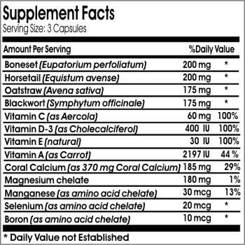Osteo Support ~ 90 Capsules - No Additives ~ Naturetition Supplements