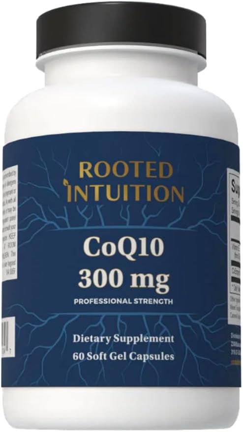 CoQ10 | Oil-Based High-Absorption Coenzyme Q10 with Vitamin E | Cellular Energy Heart &amp Brain Support | 300 mg | 60 Softgels