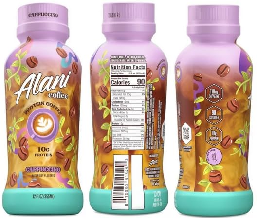 Protein coffee flavored smart size bottle + King Combo QR Code (Medium (Cappucino (3 count))