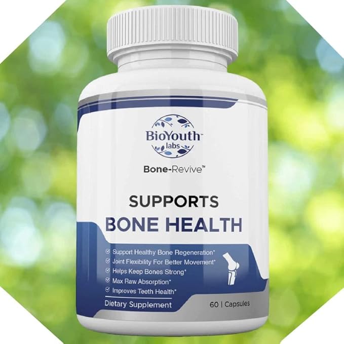 Labs Natural Bone Strength Supplements for Adults 360 Capsules - Nutritious Blend of Coleus Forskohlii Creatine Magnesium Vitamin K2 &amp C for Better Bone Health &amp Growth.