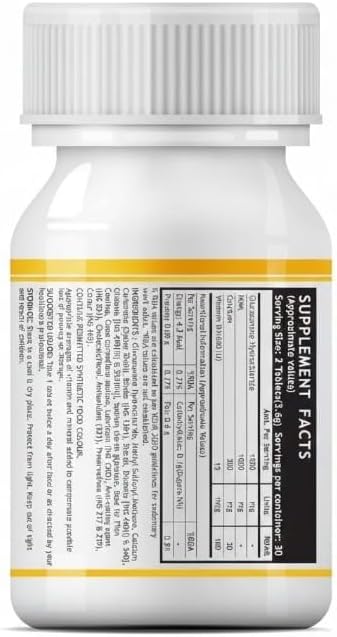 Glucosamine Tablets for Joint | with MSM Calcium &amp Vitamin D3 |Joint Health Supplement - 60 Tablets (Pack of 1 60)