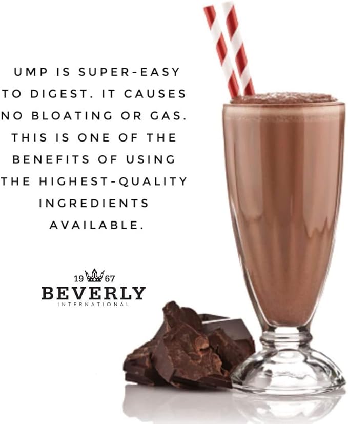 Beverly International UMP Protein Powder Rocky Road. Unique Whey-Casein Ratio Builds Lean Muscle. Easy to Digest. No Bloat. (32.8 oz) 2lb .8 oz