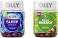 OLLY Sleep &amp Energy Gummy Bundle with Melatonin Vitamin B12 50 &amp 60 Count