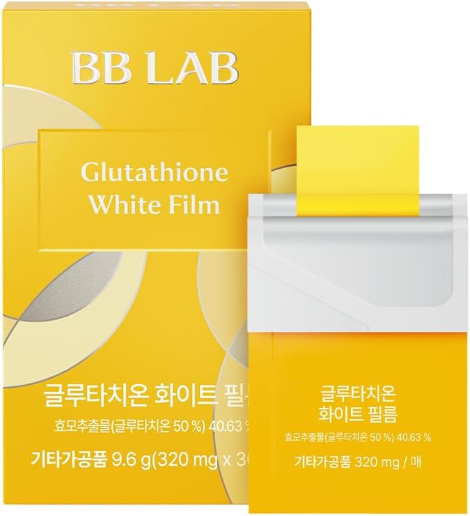BB LAB Glutathione White Film 320mg*30pcs Korea Glutathione Direct Film Quick Absorption Oral Dissolving Film Contain Vitamin C