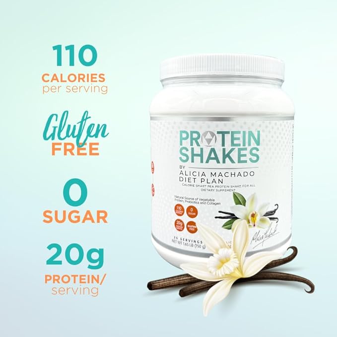 Vanilla Meal Replacement Shake 25 Servings 20g Protein Vegan Dairy-Free Complete Nutrition Supports Weight Management &amp Lean Muscle