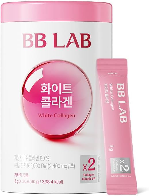 BB LAB White Collagen 2400mg Low Molecular Fish peptide 1000 Dalton Travel Easy On-The-Go Packet Korean Collagen Daily Beauty Routine