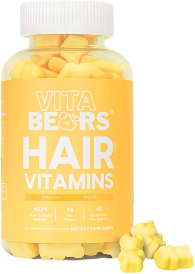 Hair Vitamins Biotin + Keratin Chewablle Gummies - 60 Count