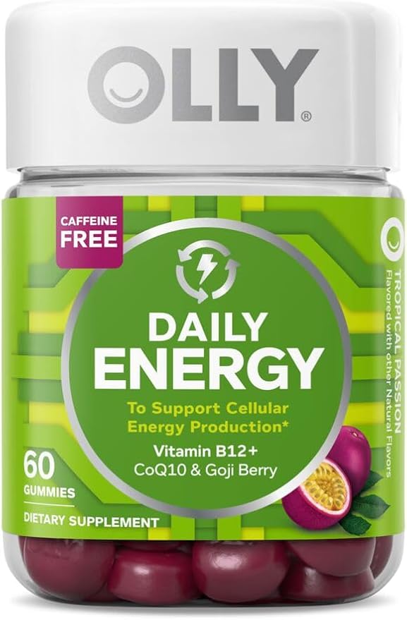 OLLY Sleep &amp Energy Gummy Bundle with Melatonin Vitamin B12 50 &amp 60 Count